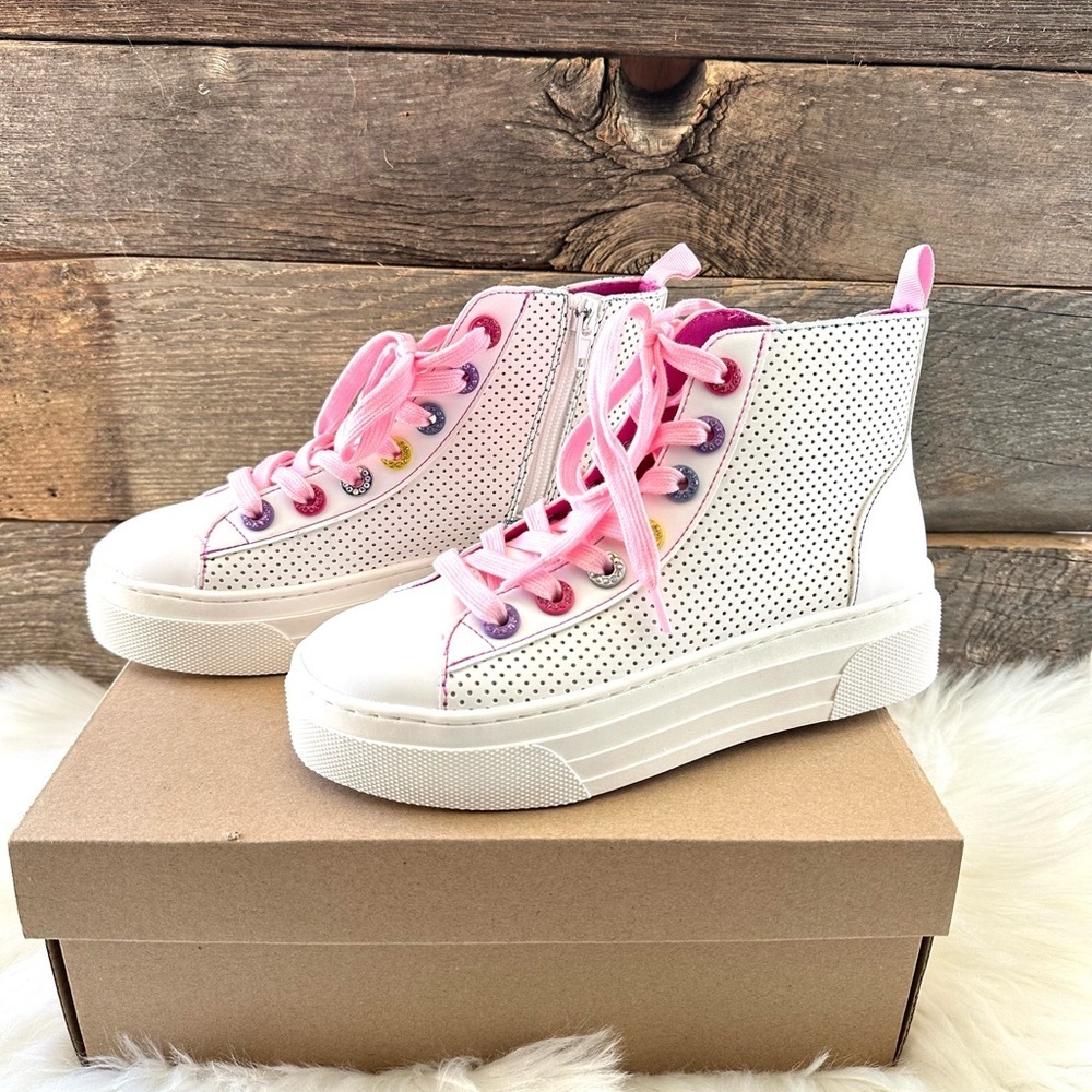 STEVE MADDEN | JQuish Metallic High Top Sneaker - Picture 4 of 6